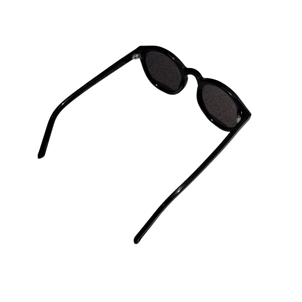 Monokel Eyewear Barstow Black Round Sunglasses Handcrafted